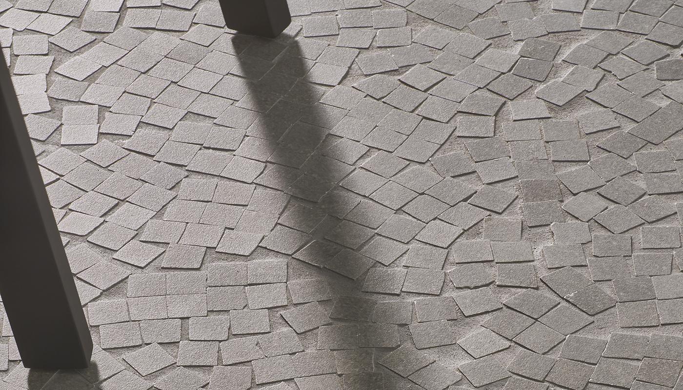 italian porcelain limestone looking tile interior from Dotcom collection produced by Emil and distributed by Surface Group international
