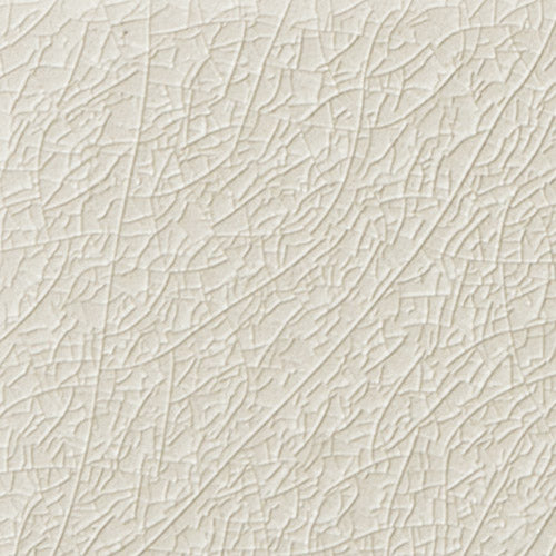 Close-up of an off-white ceramic tile from the Ocean White Cap Collection featuring a textured surface with subtle crackled lines and variated shading for a natural, elegant finish.