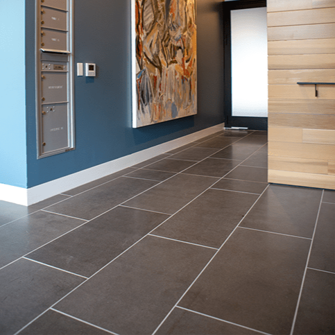 Sleek and durable Basalt Paving Tiles in deep, rich hues, embodying contemporary elegance and unmatched strength for both indoor and outdoor applications.