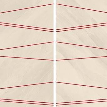 65 Parallelo White Deco Porcelain