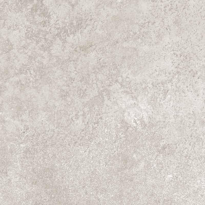 A close-up of a beige porcelain tile with subtle variations in color and a slightly mottled, textured surface resembling natural limestone. |
