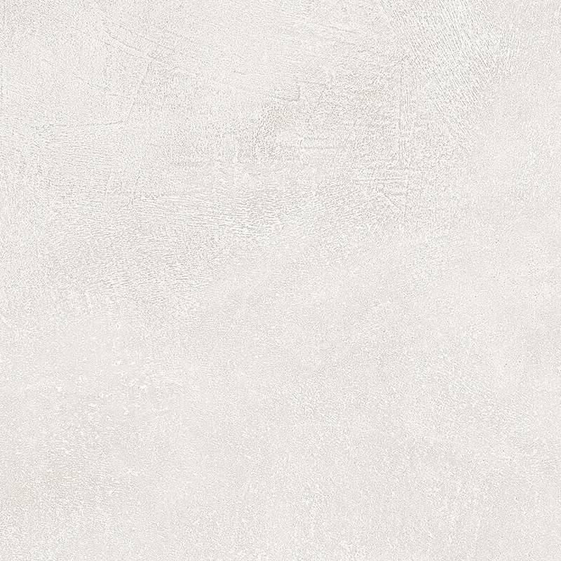 A close-up view of a porcelain tile with a textured surface featuring subtle crackling patterns, predominantly in a light neutral shade with slight variations in tone that give it a natural, matte finish.