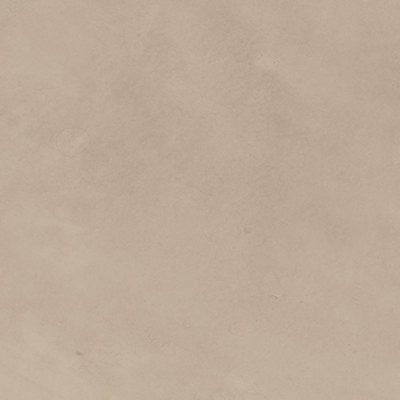 A close-up image of a porcelain tile with a smooth texture, exhibiting a subtle marbled pattern. The color is a soft, sandy beige, with faint variations in shading that mimic the look of natural stone.