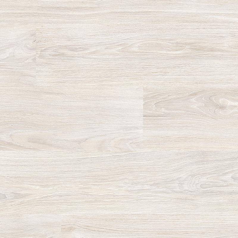 A close-up image of a lightly textured porcelain tile with a subtle wood grain design in pale beige to white tones, simulating the appearance of bleached or washed wood.