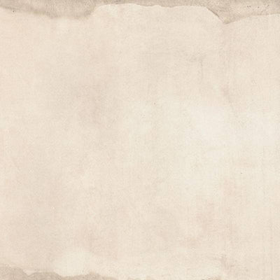 A close-up view of a porcelain tile with a subtle marbled texture, featuring a blend of soft white and light beige tones with a hint of gray, giving it a contemporary and clean appearance. |
