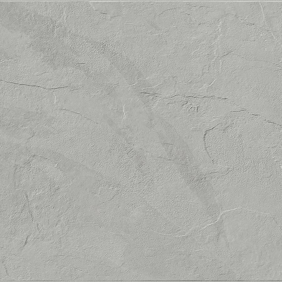 Porcelain tile with a textured gray stone finish for flooring or wall design.