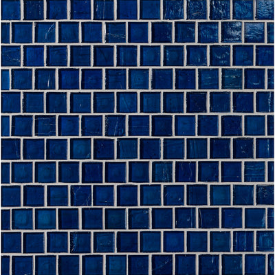 Elements Ocean Colored Glass Mosaic, Trim