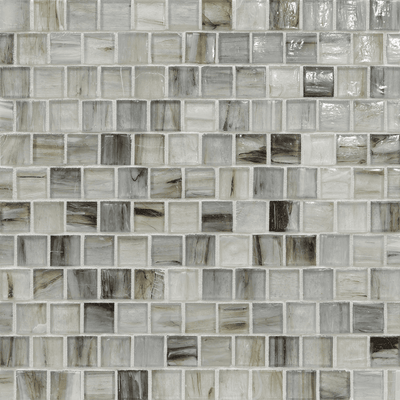 Lapis Flicker Colored Glass Mosaic, Trim