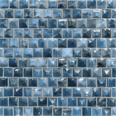Origami Mosaic Umbria Colored Glass Mosaic