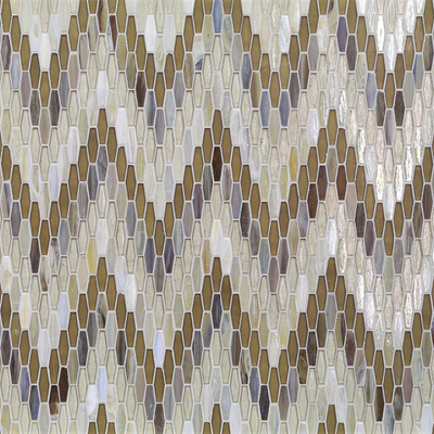 Textile Mica Colored Glass Mosaic