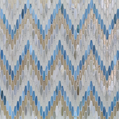 Textile Morning Light Colored Glass Mosaic