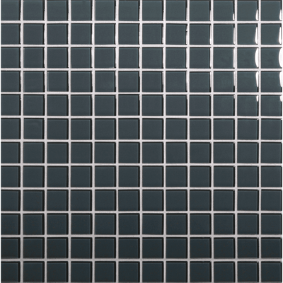Tomei Sherborne Grey Colored Glass Mosaic, Field Tile, Trim