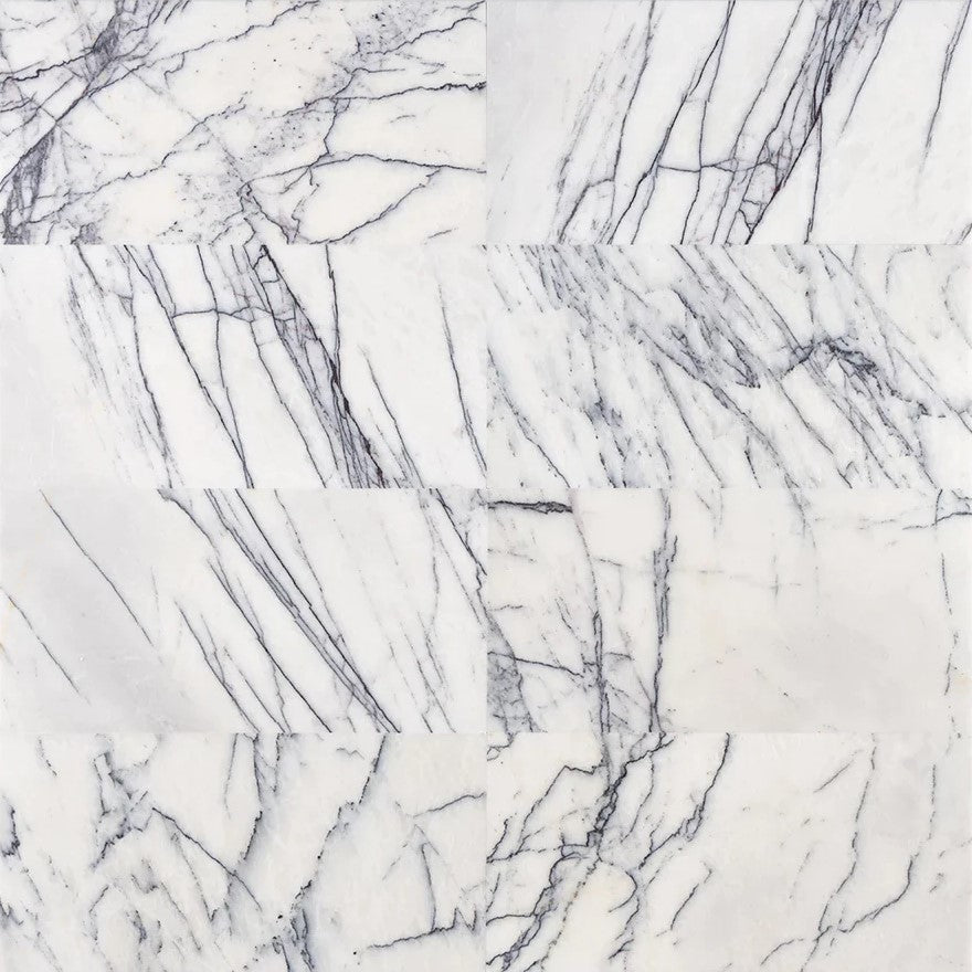lilac marble white stone tile  sold by surface group