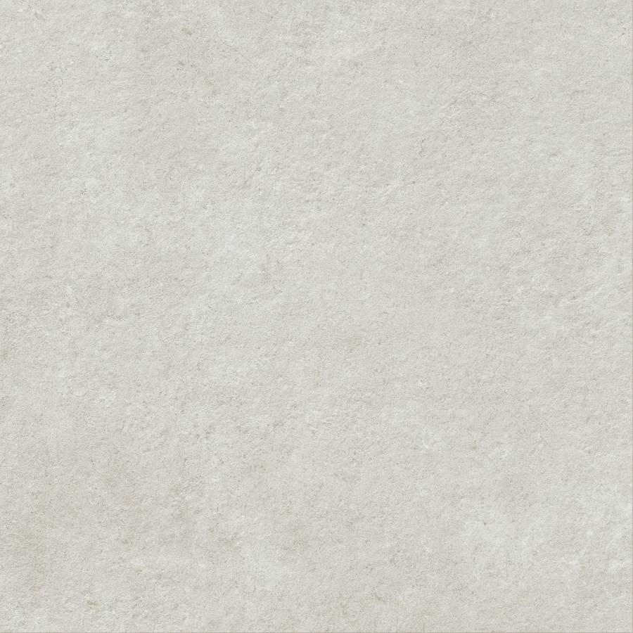 Porcelain tile with a minimalist greige texture for modern flooring and wall design.