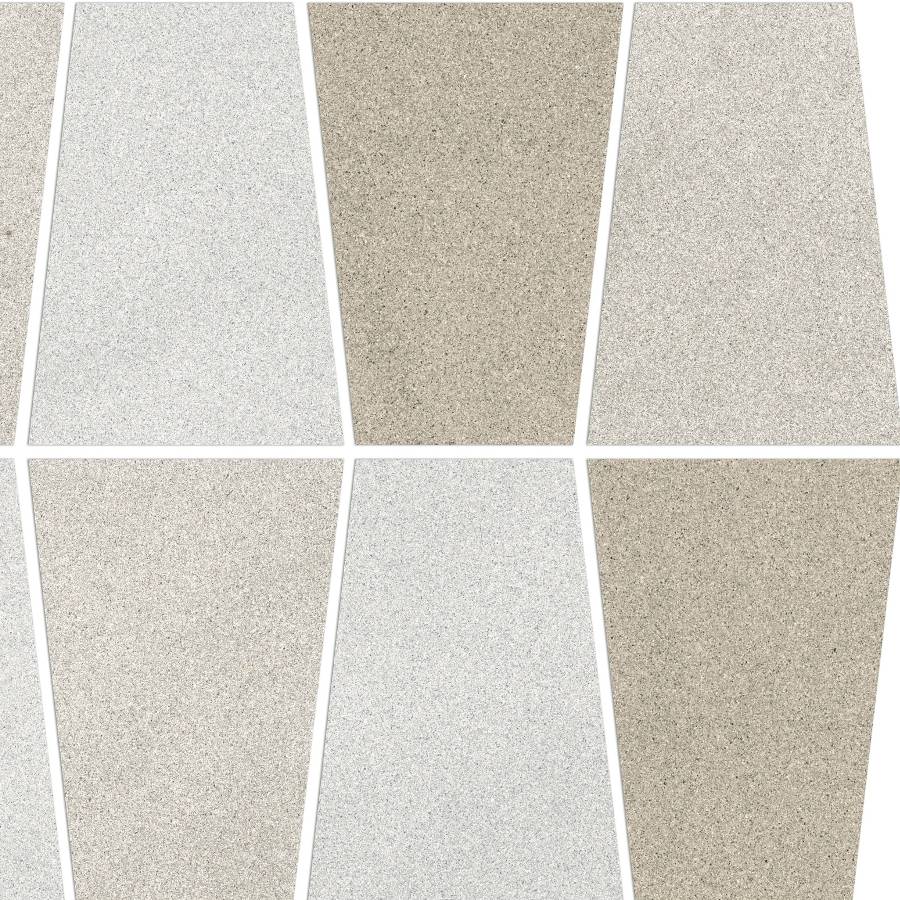 Porcelain tile with warm beige tones and subtle multicolor speckles.