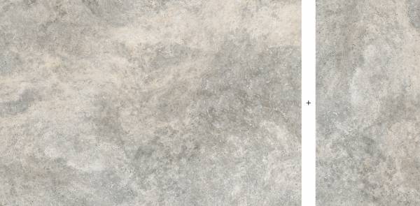 TRAVERTINE: Cross Cut Silver Paving Pattern (24"x48"x20mm | matte | rectified)