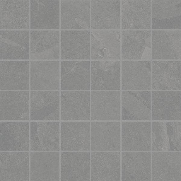 landmark 9mm trek silver straight stack 2x2 mosaic 12x12x9mm matte rectified porcelain tile distributed by surface group international