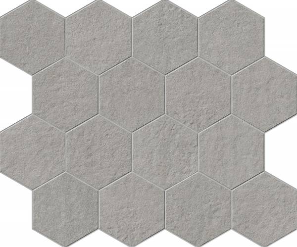 landmark 9mm bluestone thermal blue select decors hexagon mosaic 12x10x9mm matte rectified porcelain tile distributed by surface group international
