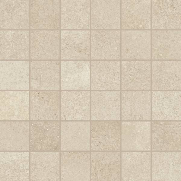 landmark 9mm madein heritage beige 12'x12" straight stack 2x2 mosaic 12x12x9mm matte rectified porcelain tile distributed by surface group international