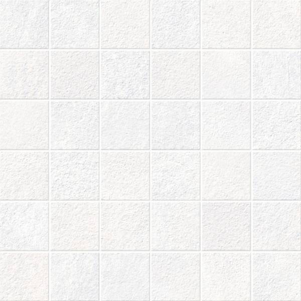 landmark 9mm explore arctic white straight stack 2x2 mosaic 12x12x9mm matte rectified porcelain tile distributed by surface group international
