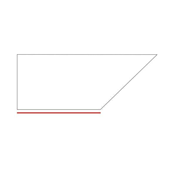 QUARTZ: Silver Coping & Stair Tread Corner Left Rectified Paving Accessory (12"x24"x20mm | matte)