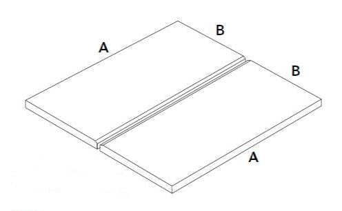 QUARTZ: Silver Linear Cover Drain Set Paving Accessory (24"x24"x20mm | matte)