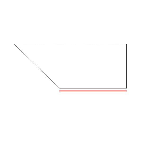 LIMESTONE: Indiana Variegated Coping & Stair Tread Corner Right Bullno