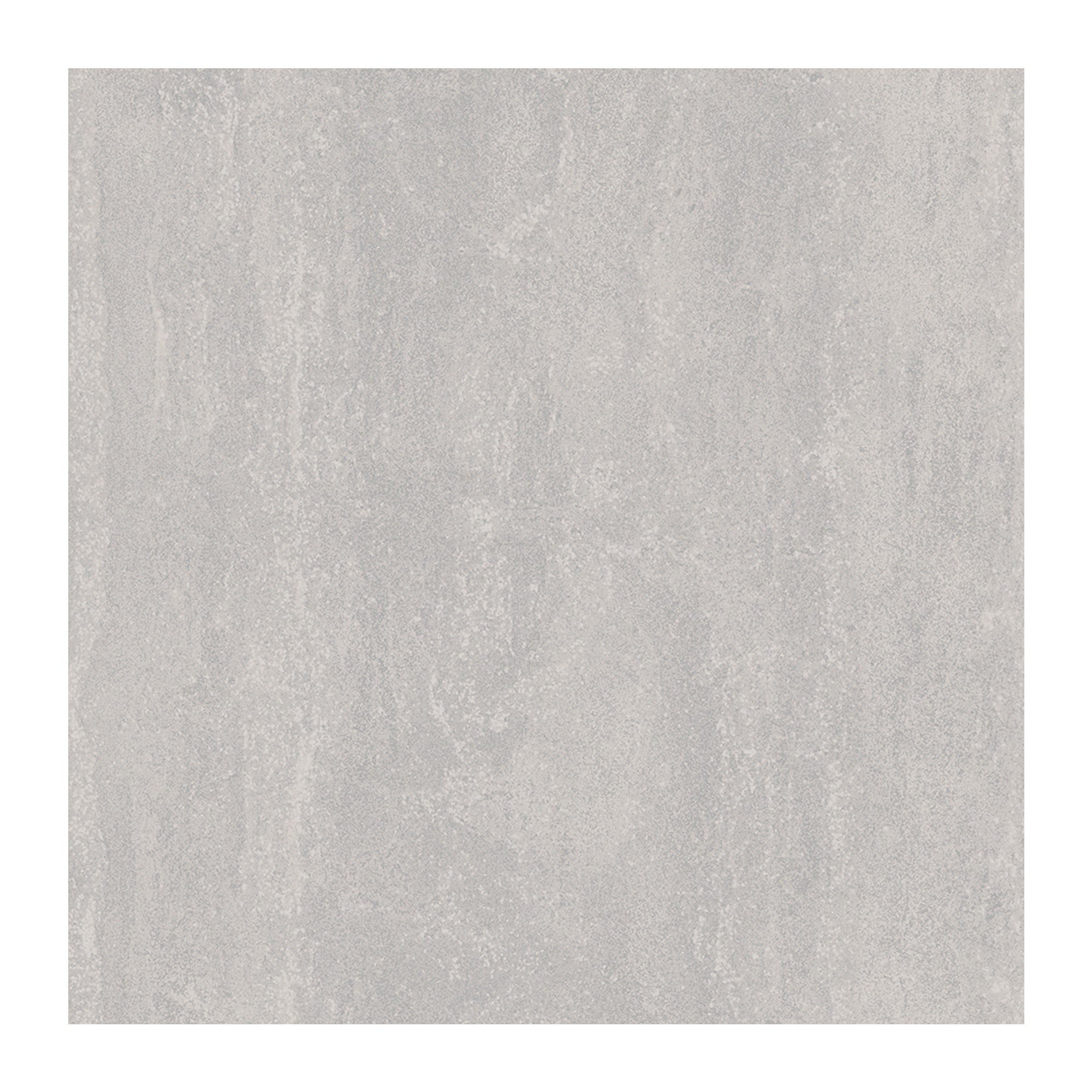 Matte white porcelain paving tile with subtle concrete texture and refined chrome undertones, slip-resistant for elegant outdoor spaces.