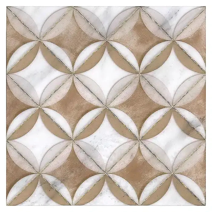 Samarah Summer Carrara Blanco Deco Tile (6x6)