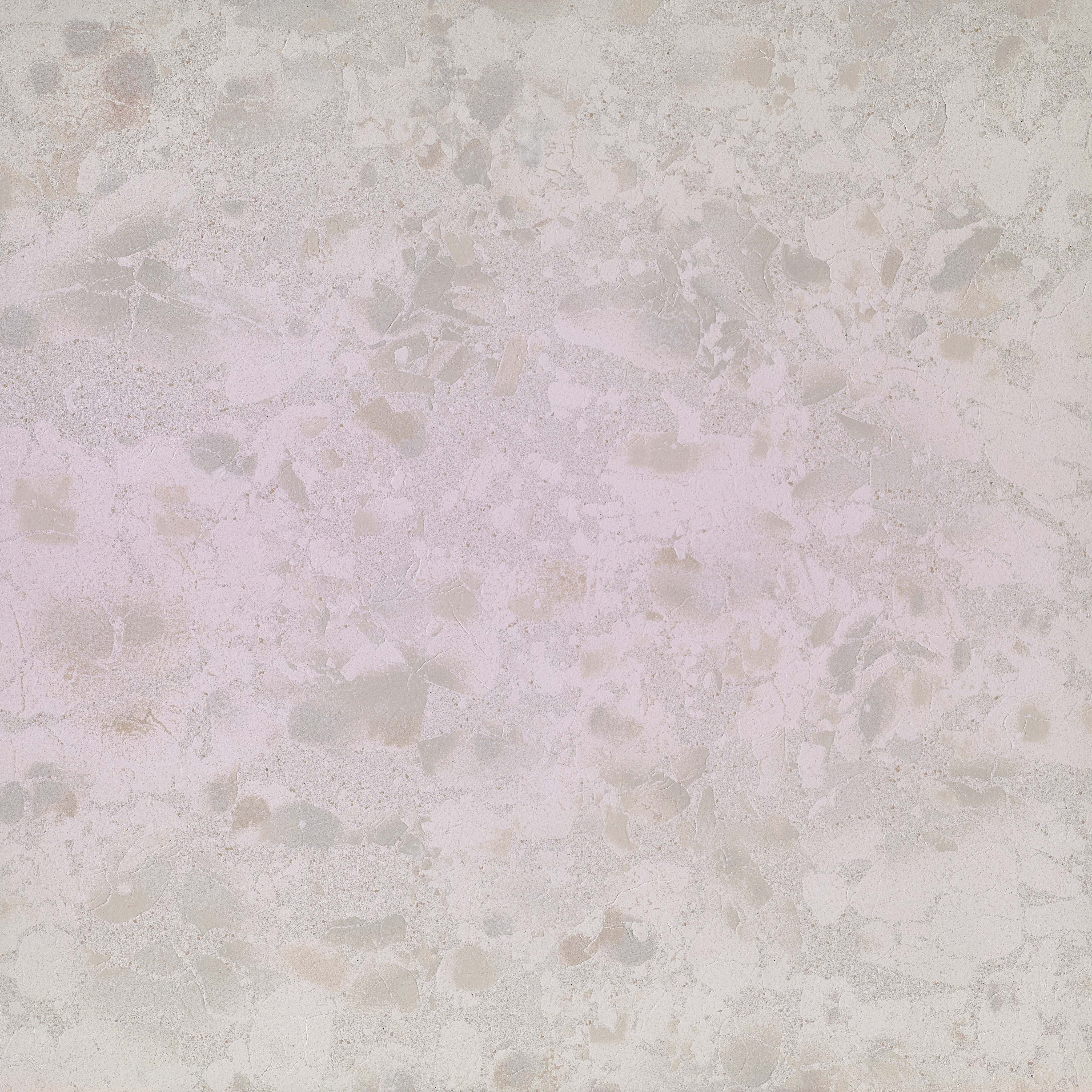 ATTITUDE: White Terrazzo Bullnose Textured Porcelain Tile Accessory (2 3/8"x47 1/4"x10.5mm | matte)