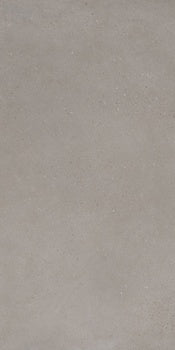 Sleek matte porcelain tile in soft silver-gray, evoking weathered sedimentary rock with a refined, minimalist concrete-inspired texture.