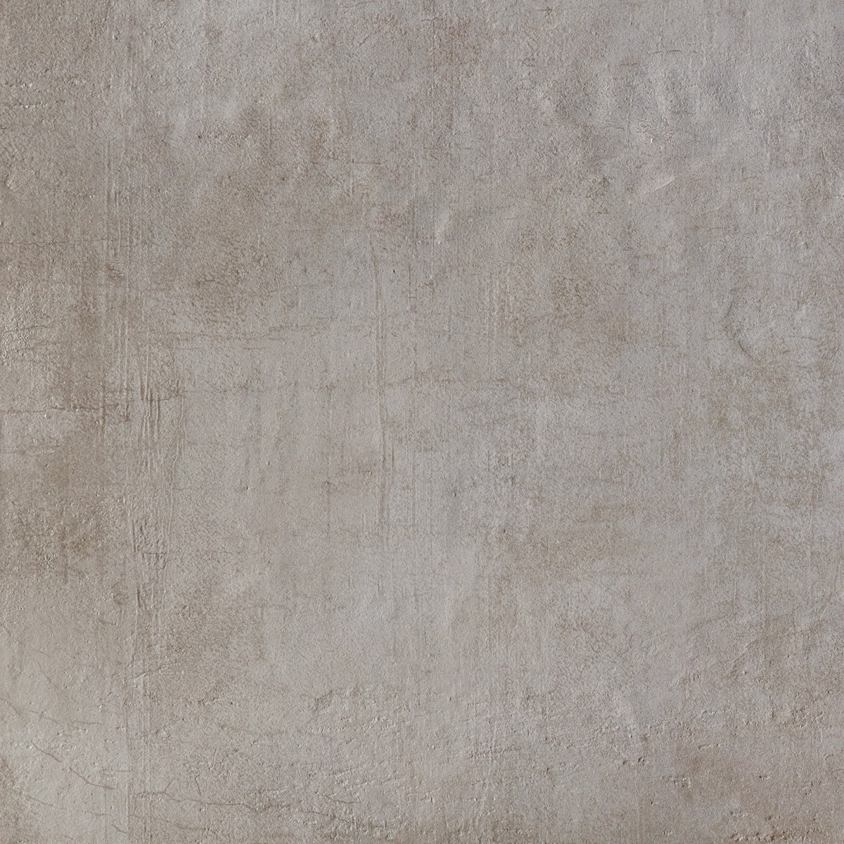 Rectified matte porcelain tile in soft gray with a refined concrete aesthetic and subtle tonal variations for minimalist elegance.