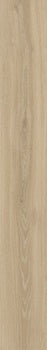 Matte dark beige porcelain plank with warm wood grain, embodying modern serenity and natural elegance.