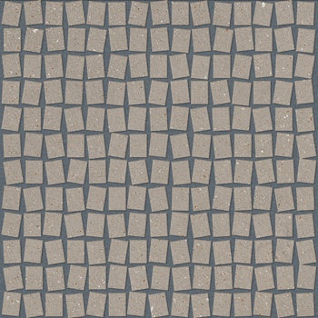 Matte beige porcelain mosaic tiles with a soft, earthy texture, evoking sedimentary rock and warm minimalist elegance.