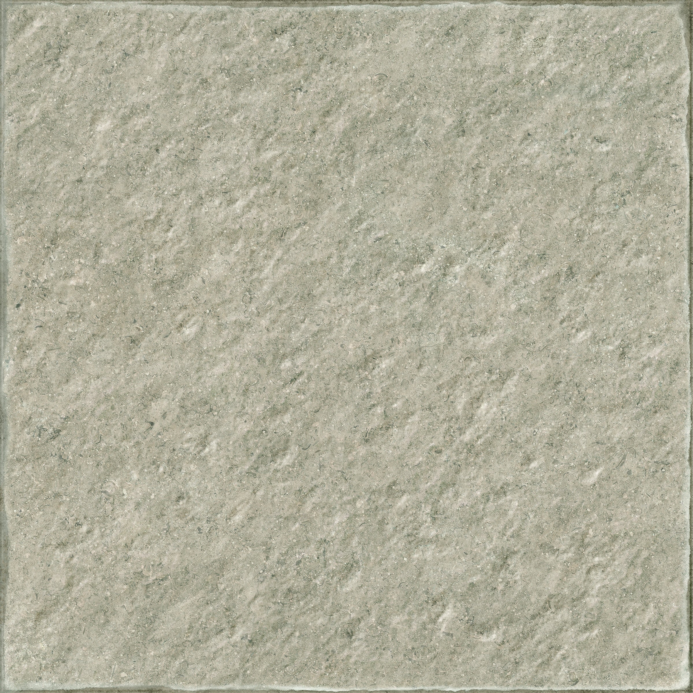 Elegant greige porcelain pool edge with a soft matte finish and subtle 3D texture, evoking natural sedimentary stone.