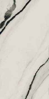 Luxurious matte porcelain wall tile with soft white marble veining, evoking refined opulence and timeless elegance.