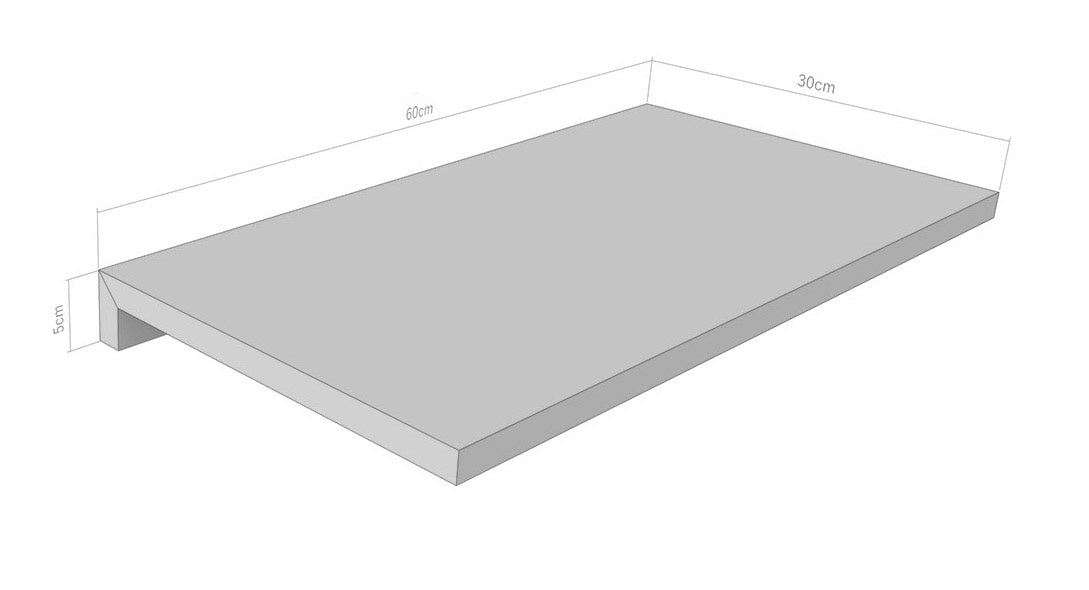 L-shaped porcelain corner in warm greige limestone texture with matte 3D surface and polished edge for refined outdoor transitions.