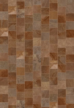 Textured porcelain cobblestone tile in warm porfido-mix hues, evoking rustic limestone charm with urban sophistication.