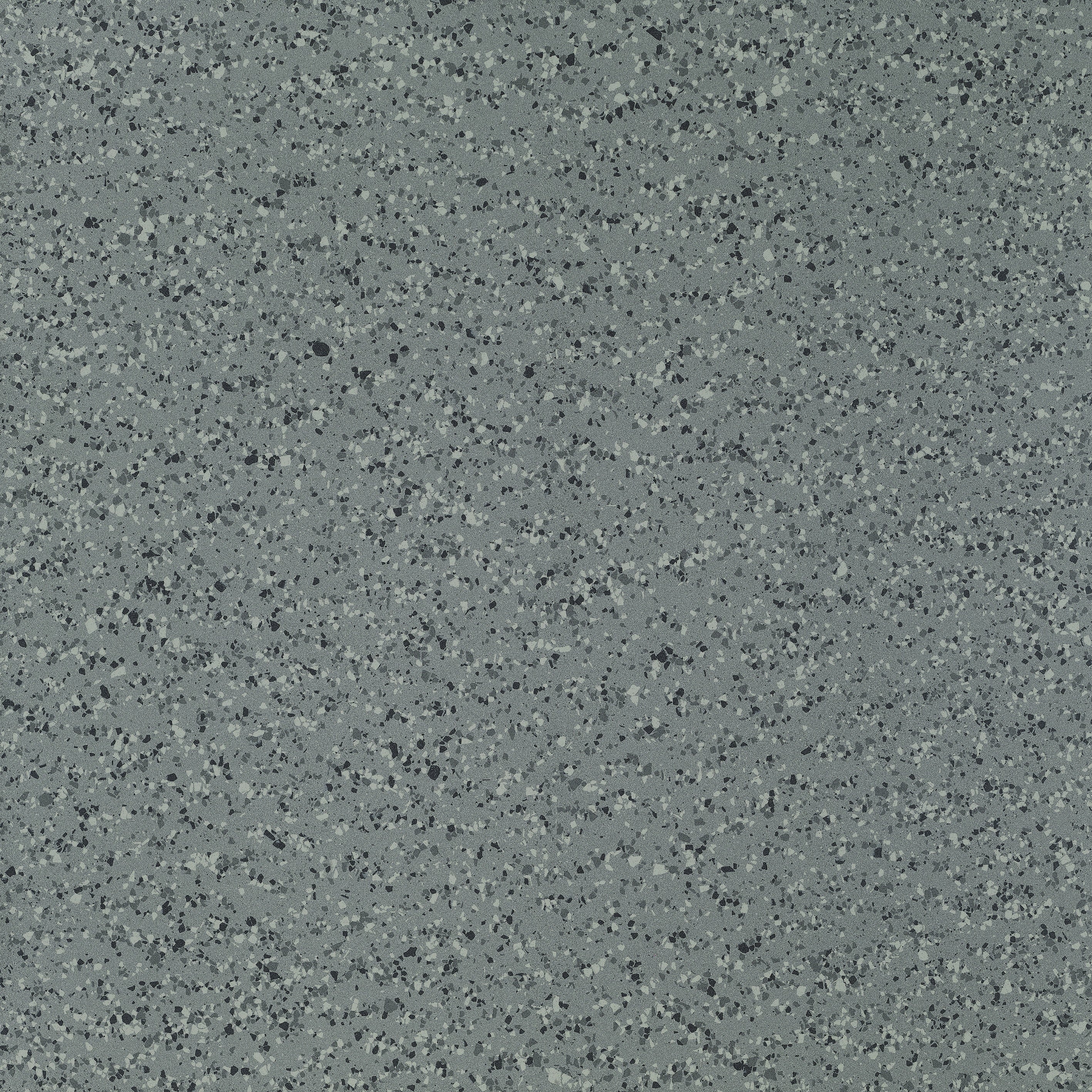 Elegant grey terrazzo bullnose trim with medium grain texture, polished porcelain for refined contemporary-traditional interiors.