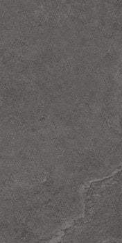 Dark gray porcelain tile with a matte, textured concrete finish, exuding urban sophistication and raw elegance.