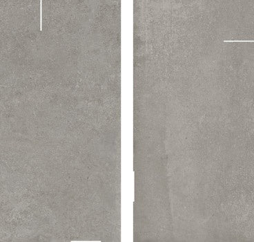 Matte silver-gray porcelain tile with a contemporary deco pattern and subtle 3D texture for refined, tactile luxury.
