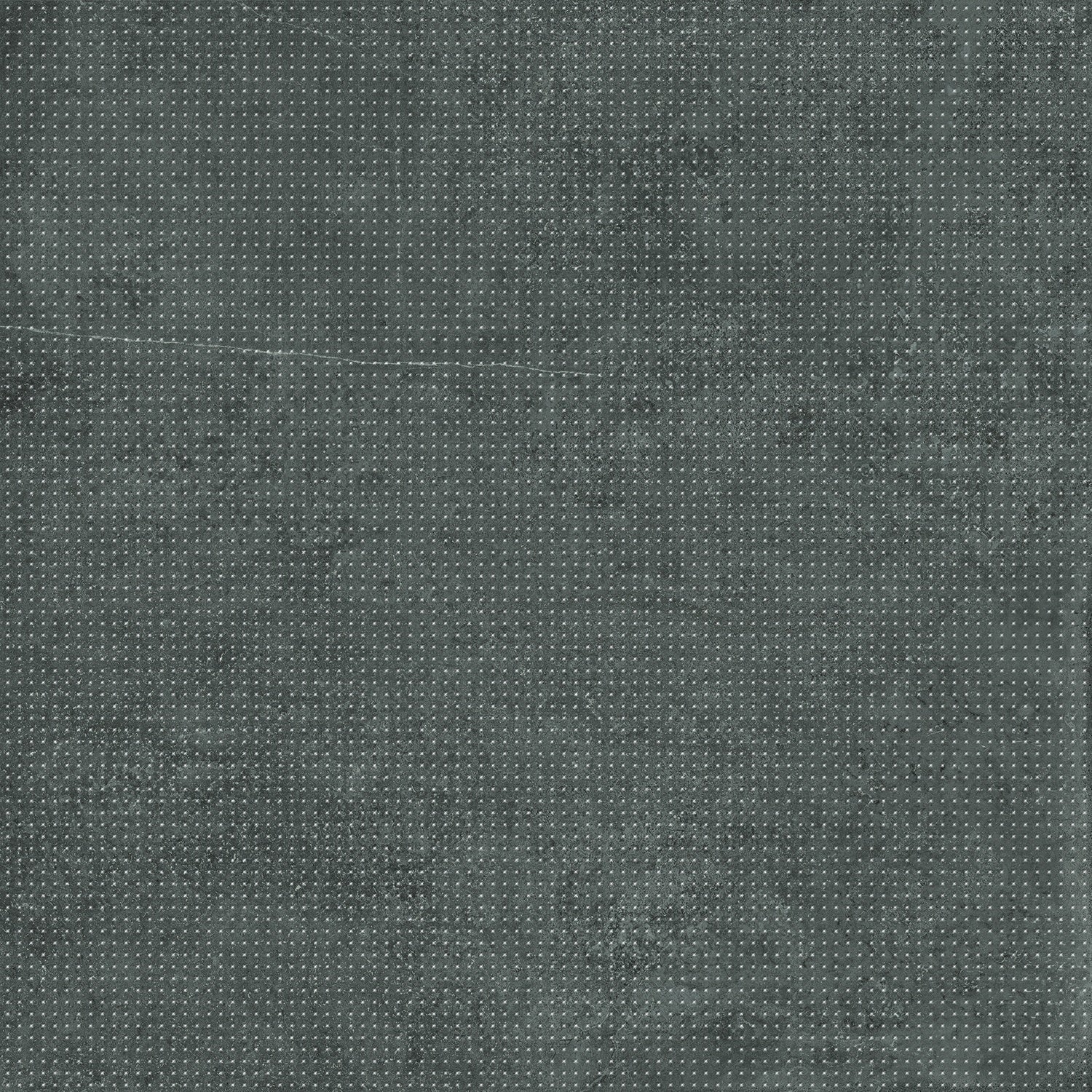A textured dark gray porcelain step with a rustic bush-hammered surface and polished edges, evoking raw concrete elegance.