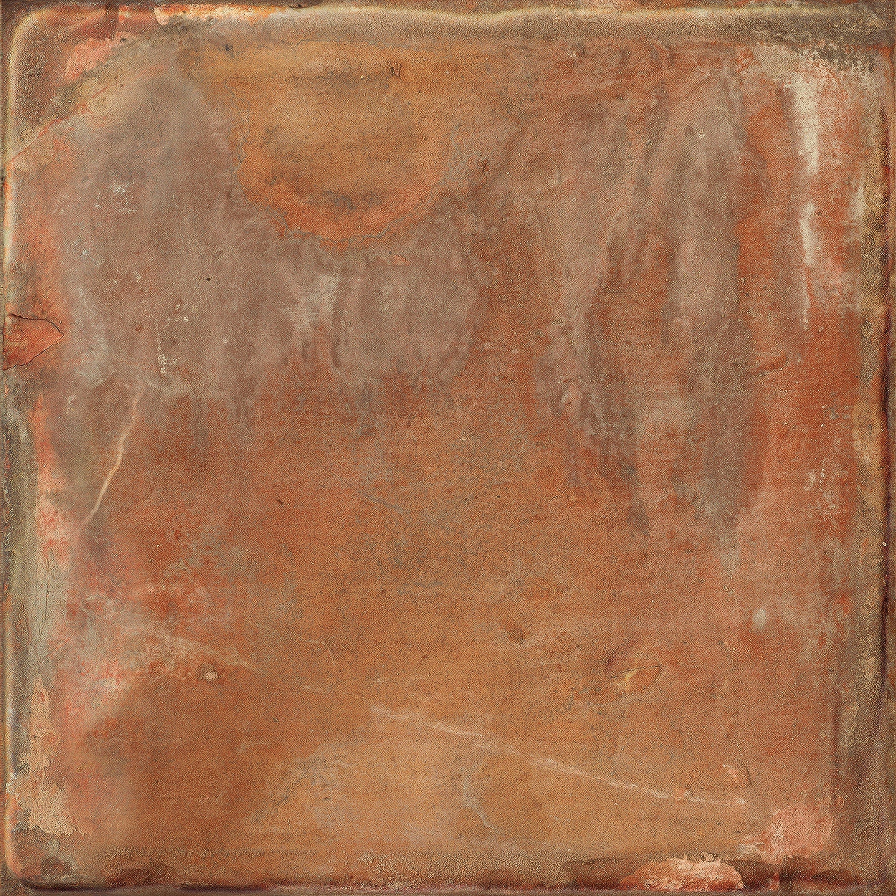 Textured terracotta cobblestone porcelain tile in warm Tuscan brown, evoking rustic charm and natural elegance for outdoor luxury.