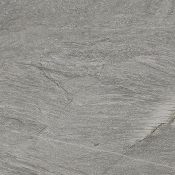 Dark gray porcelain paving tile with primordial quartzite texture, matte finish, and full-body depth for serene outdoor elegance.