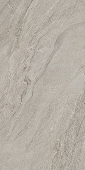 Matte porcelain tile in warm dark beige with primordial quartzite texture, exuding serene depth for intimate, harmonious spaces.