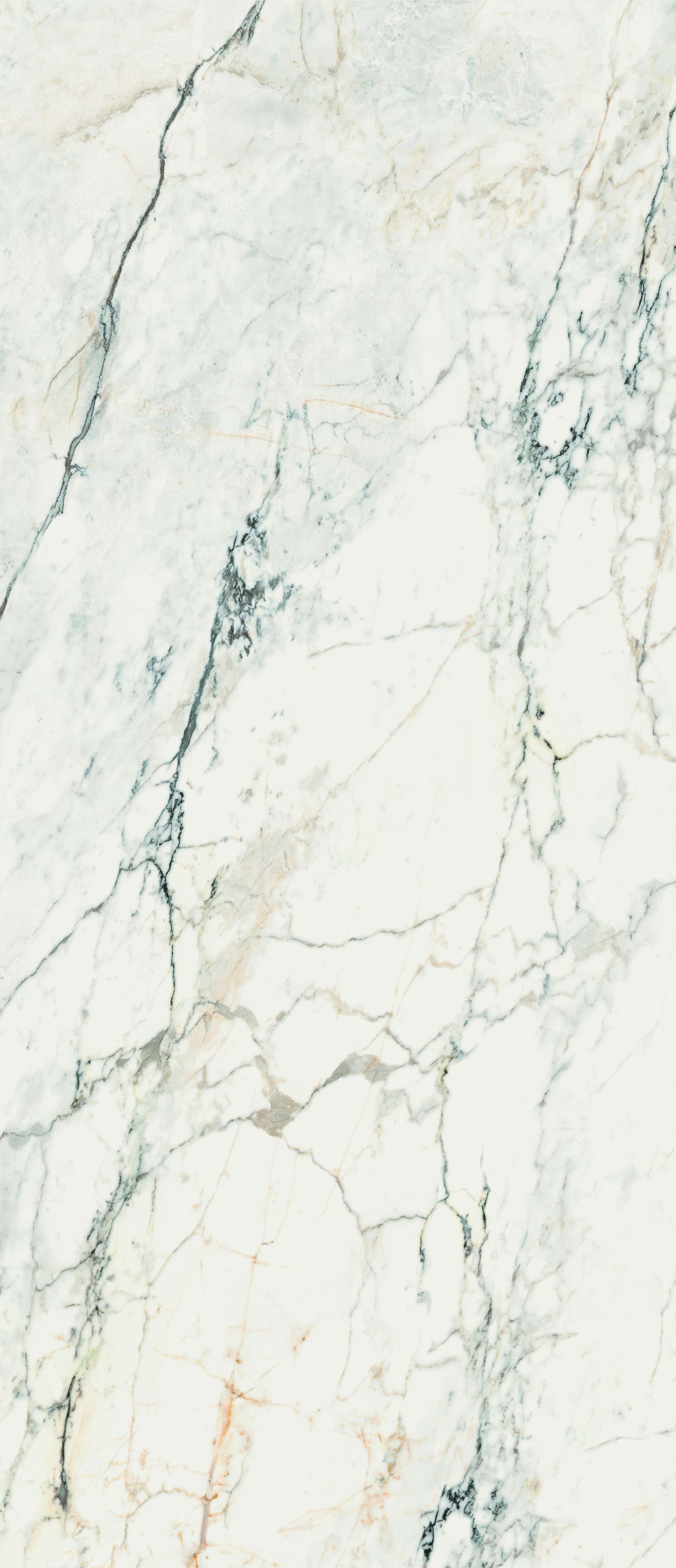 AESTHETICA: White Paonazzetto Marble Bullnose Flat Porcelain Tile Accessory (2 3/8"x47 1/4"x6.5mm | semi glossy)