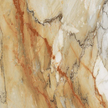 Luxurious large-format porcelain tile with Calacatta marble veining in crisp white, semi-glossy finish, exuding timeless elegance.