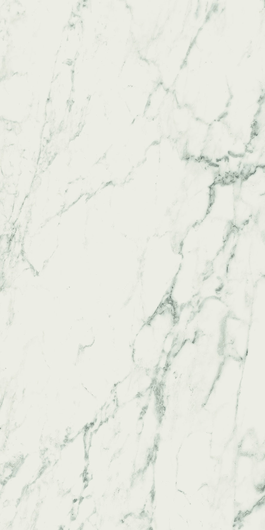 Luxurious Calacatta marble-effect porcelain tile with refined veining in a serene white palette, rectified edges for seamless elegance.