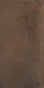 Matte brown porcelain tile with warm terracotta tones, textured like handcrafted clay, evoking timeless Tuscan elegance.