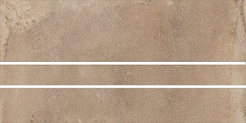 Matte terracotta porcelain tiles with warm, oxidized tones and handcrafted texture, evoking timeless Tuscan elegance.